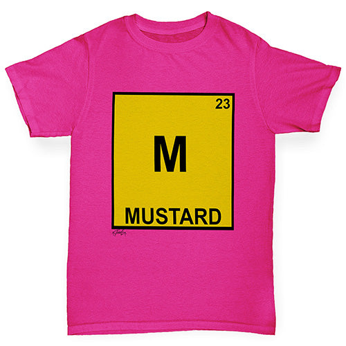 Girls novelty tees Mustard Element Girl's T-Shirt Age 5-6 Pink