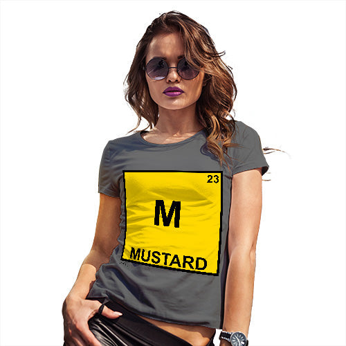 Funny T Shirts For Mom Mustard Element Women's T-Shirt X-Large Dark Grey