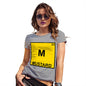 Funny Tee Shirts For Women Mustard Element Women's T-Shirt Medium Light Grey