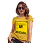 Funny T-Shirts For Women Mustard Element Women's T-Shirt Small Yellow