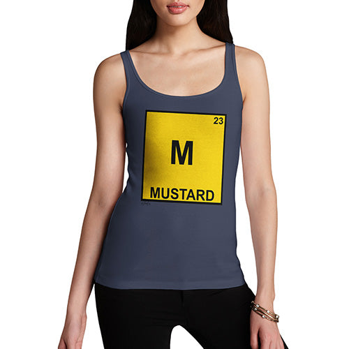 Funny Tank Tops For Women Mustard Element Women's Tank Top Medium Navy