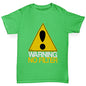 Boys novelty t shirts Warning No Filter Boy's T-Shirt Age 12-14 Green