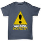 Boys funny tee shirts Warning No Filter Boy's T-Shirt Age 12-14 Dark Grey