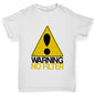 Novelty Tees For Boys Warning No Filter Boy's T-Shirt Age 7-8 White