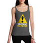 Funny Tank Top Warning No Filter Women's Tank Top Small Dark Grey