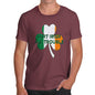 Funny T Shirts Part Irish All Trouble Men's T-Shirt Small Burgundy