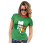 Funny Tshirts For Women Part Irish All Trouble Women's T-Shirt Large Green