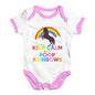 Keep Calm And Poop Rainbows Baby Unisex Baby Grow Bodysuit