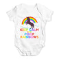 Keep Calm And Poop Rainbows Baby Unisex Baby Grow Bodysuit