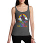 Funny Sarcasm Tank Top Keep Calm And Poop Rainbows Women's Tank Top Medium Dark Grey