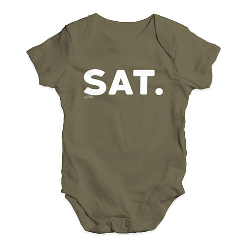 SAT Saturday Baby Unisex Baby Grow Bodysuit