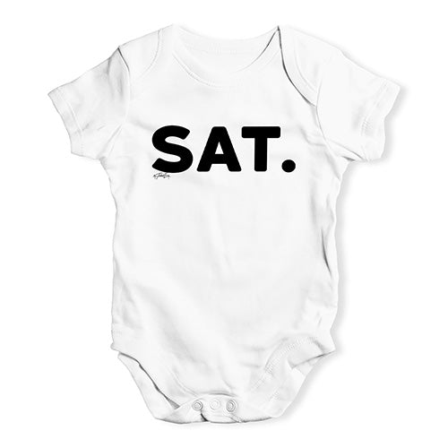 SAT Saturday Baby Unisex Baby Grow Bodysuit