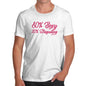 Funny T-Shirts For Guys 80% Sexy 20% Disgusting Men's T-Shirt Small White