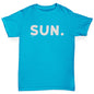 Boys Funny Tshirts SUN Sunday Boy's T-Shirt Age 3-4 Azure Blue