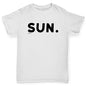 Boys Funny T Shirt SUN Sunday Boy's T-Shirt Age 9-11 White