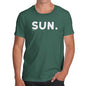 T-Shirt Funny Geek Nerd Hilarious Joke SUN Sunday Men's T-Shirt X-Large Bottle Green