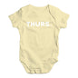 THURS Thursday Baby Unisex Baby Grow Bodysuit