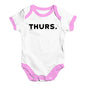 THURS Thursday Baby Unisex Baby Grow Bodysuit