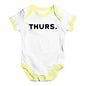 THURS Thursday Baby Unisex Baby Grow Bodysuit