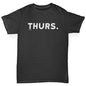 Boys novelty t shirts THURS Thursday Boy's T-Shirt Age 9-11 Black