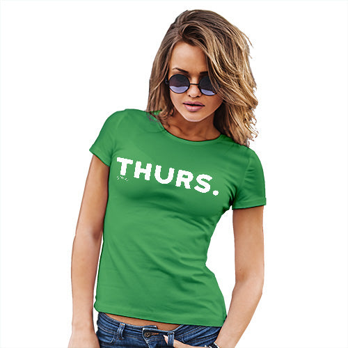 Funny Tshirts THURS Thursday Women's T-Shirt Large Green