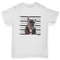 Boys Funny T Shirt Staffordshire Bull Terrier Mugshot Boy's T-Shirt Age 5-6 White