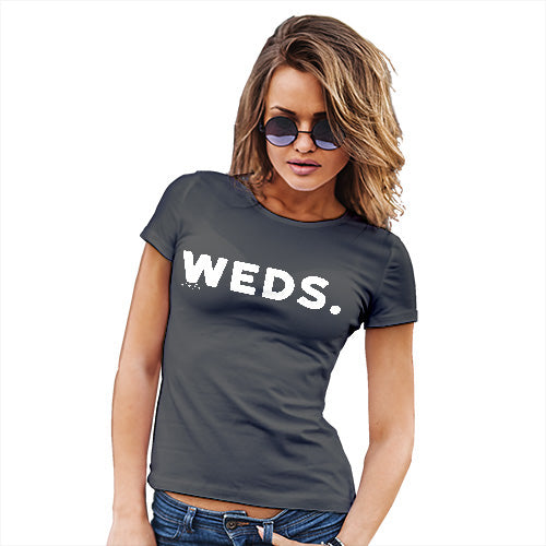 Novelty Gifts For Women WEDS Wednesday Women's T-Shirt Small Dark Grey