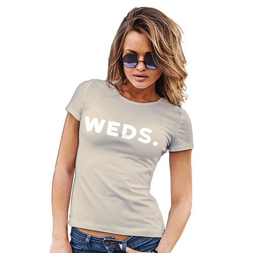 Funny T Shirts For Women WEDS Wednesday Women's T-Shirt X-Large Natural