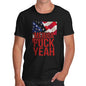 Funny Shirts For Men Merica F-ck Yeah Men's T-Shirt Medium Black