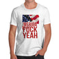 Funny Tshirts For Men Merica F-ck Yeah Men's T-Shirt Medium White