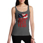 Novelty Tank Top Women Merica F-ck Yeah Women's Tank Top Large Dark Grey