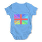 Rainbow Union Jack Baby Unisex Baby Grow Bodysuit