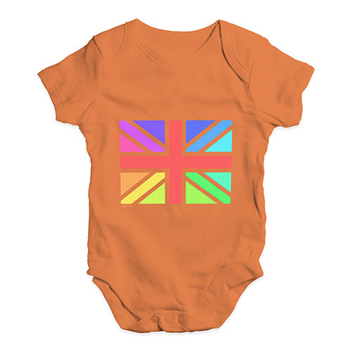 Rainbow Union Jack Baby Unisex Baby Grow Bodysuit