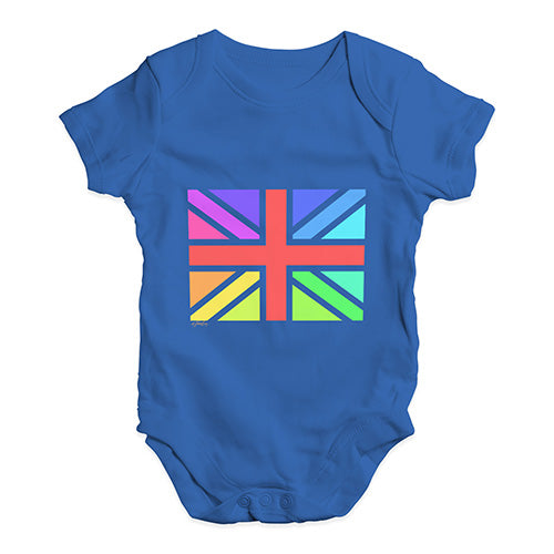 Rainbow Union Jack Baby Unisex Baby Grow Bodysuit