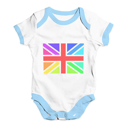 Rainbow Union Jack Baby Unisex Baby Grow Bodysuit