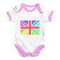 Rainbow Union Jack Baby Unisex Baby Grow Bodysuit