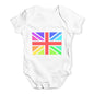 Rainbow Union Jack Baby Unisex Baby Grow Bodysuit