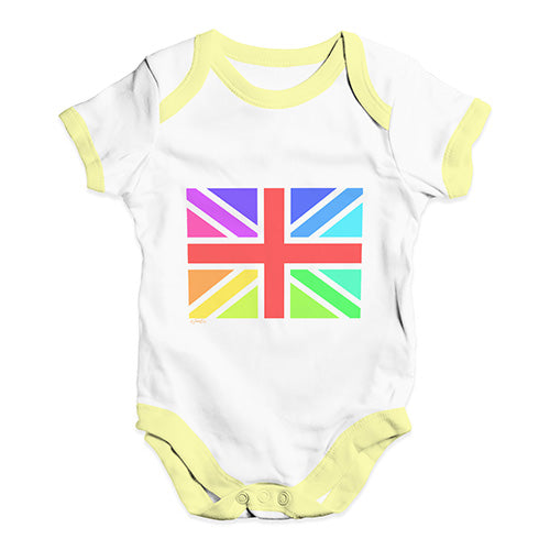 Rainbow Union Jack Baby Unisex Baby Grow Bodysuit