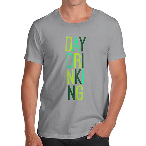 Funny T-Shirts For Men Sarcasm Day Drinking Men's T-Shirt X-Large Light Grey