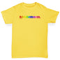 funny t shirts for boys Rainbow Nomnomnom Boy's T-Shirt Age 7-8 Yellow