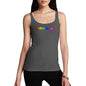 Novelty Tank Top Christmas Rainbow Nomnomnom Women's Tank Top Large Dark Grey