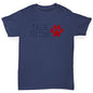 Girls Funny T Shirt Talk To The Paw Girl's T-Shirt Age 3-4 Navy