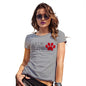 Funny T-Shirts For Women Sarcasm Talk To The Paw Women's T-Shirt Large Light Grey