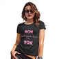 Adult Humor Novelty Graphic Sarcasm Funny T Shirt Mom Upside Down Women's T-Shirt Small Black