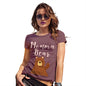 Funny Sarcasm T Shirt Momma Bear Women's T-Shirt Large Burgundy