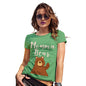 Funny T-Shirts For Women Momma Bear Women's T-Shirt Small Green