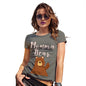 Funny T-Shirts For Women Sarcasm Momma Bear Women's T-Shirt Large Khaki