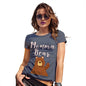 Funny Gifts For Women Momma Bear Women's T-Shirt Small Navy