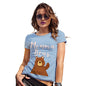 Novelty T Shirt Christmas Momma Bear Women's T-Shirt Large Sky Blue