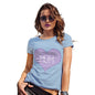 Funny T Shirts For Mom Mum Purple Heart Women's T-Shirt Medium Sky Blue